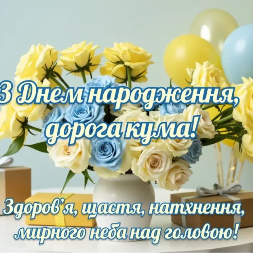 прикольні картинки з днем народження куму - листівка 8