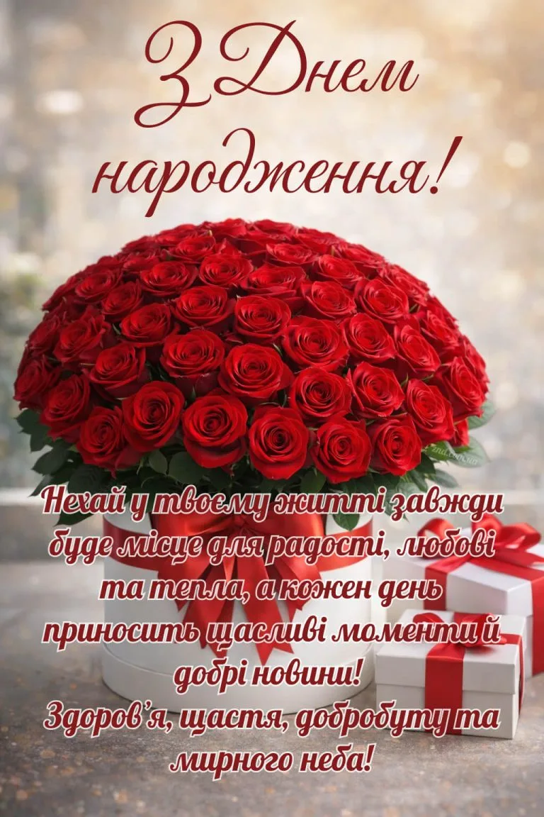 привітання мамі з днем народження дорослого сина - листівка 8