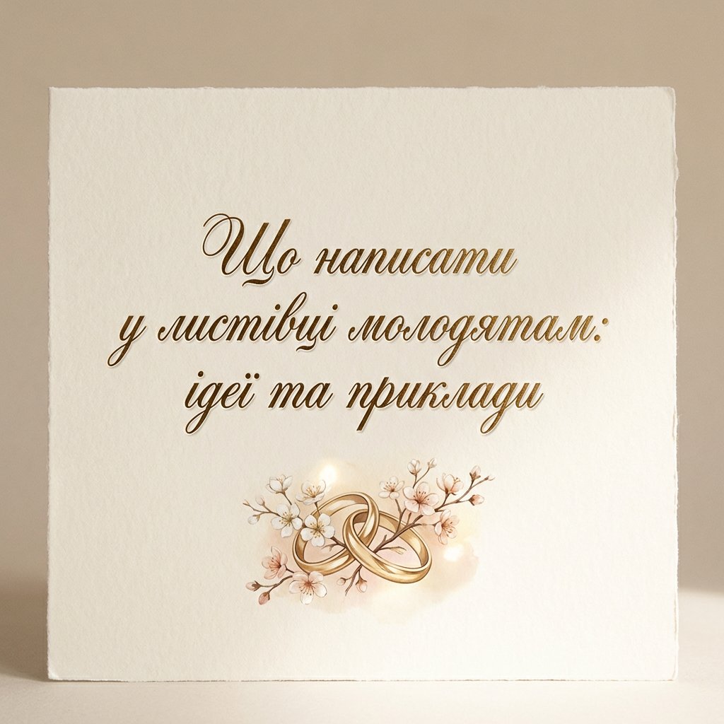 привітання молодятам - листівка 11