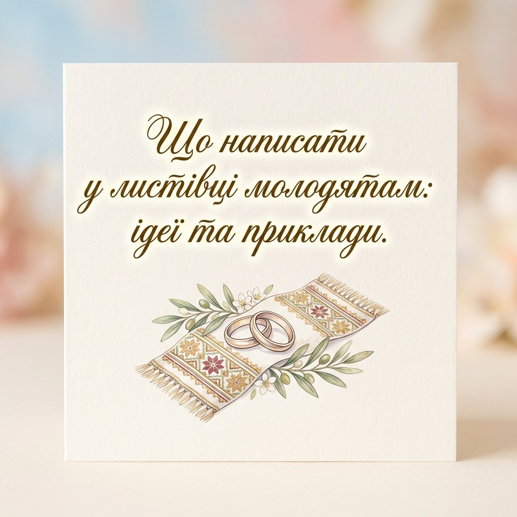 привітання молодятам - листівка 19