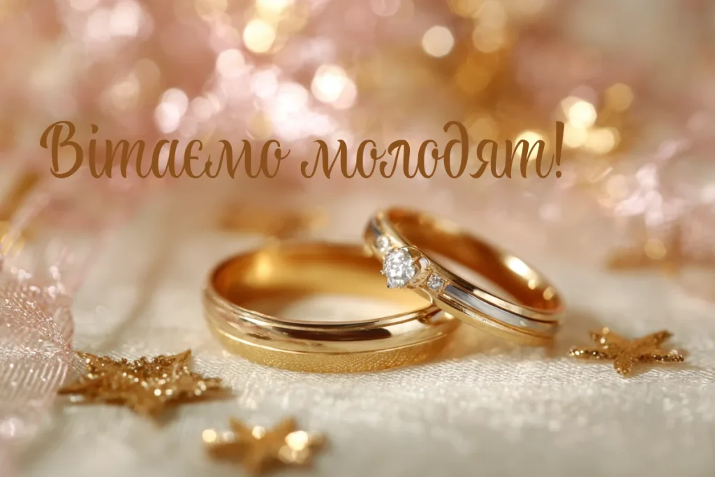 привітання молодятам - листівка 8