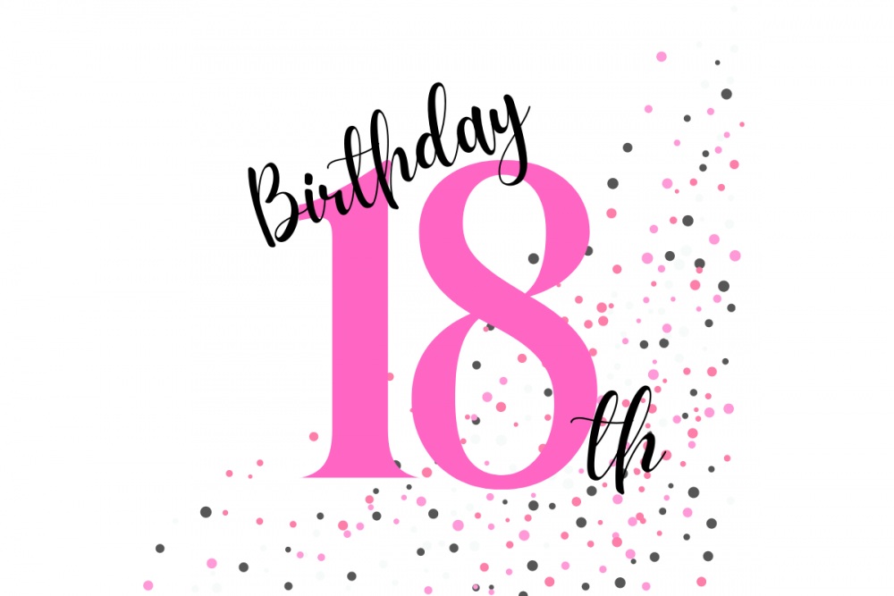 привітання з 18-річчям дівчині - листівка 17