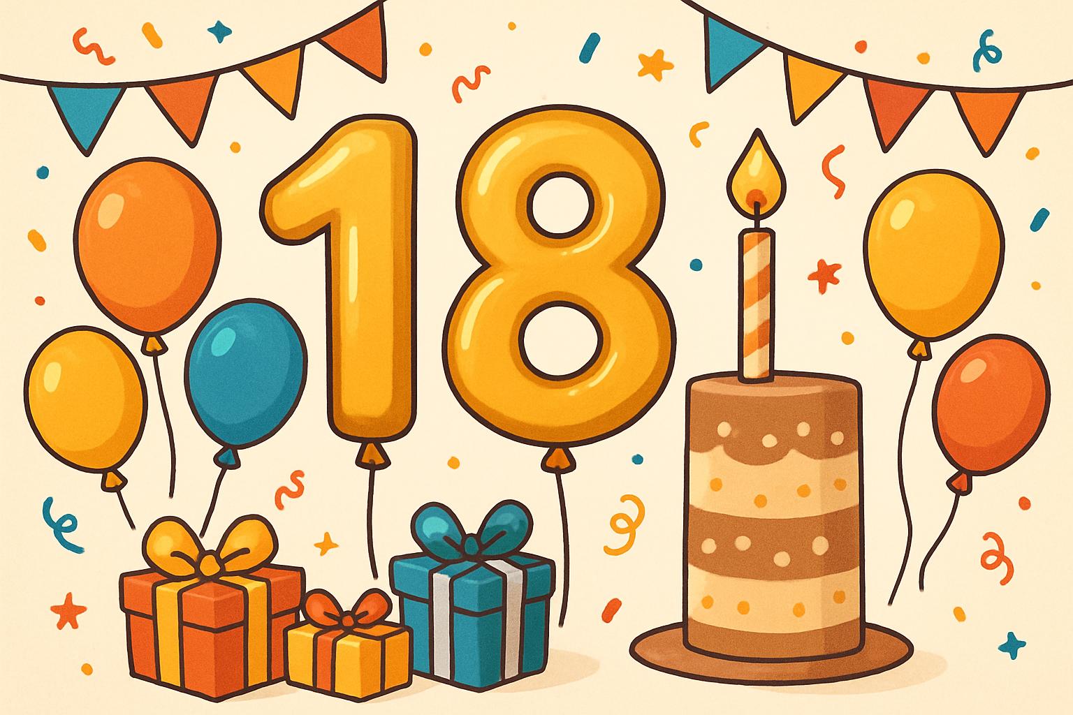 привітання з 18-річчям хлопцю - листівка 5
