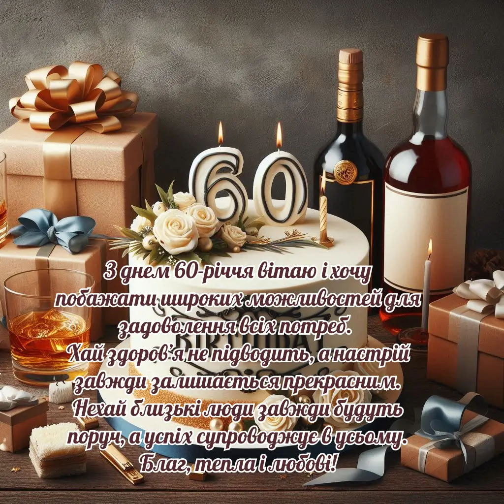 привітання з 60-річчям чоловікові вірш - листівка 8