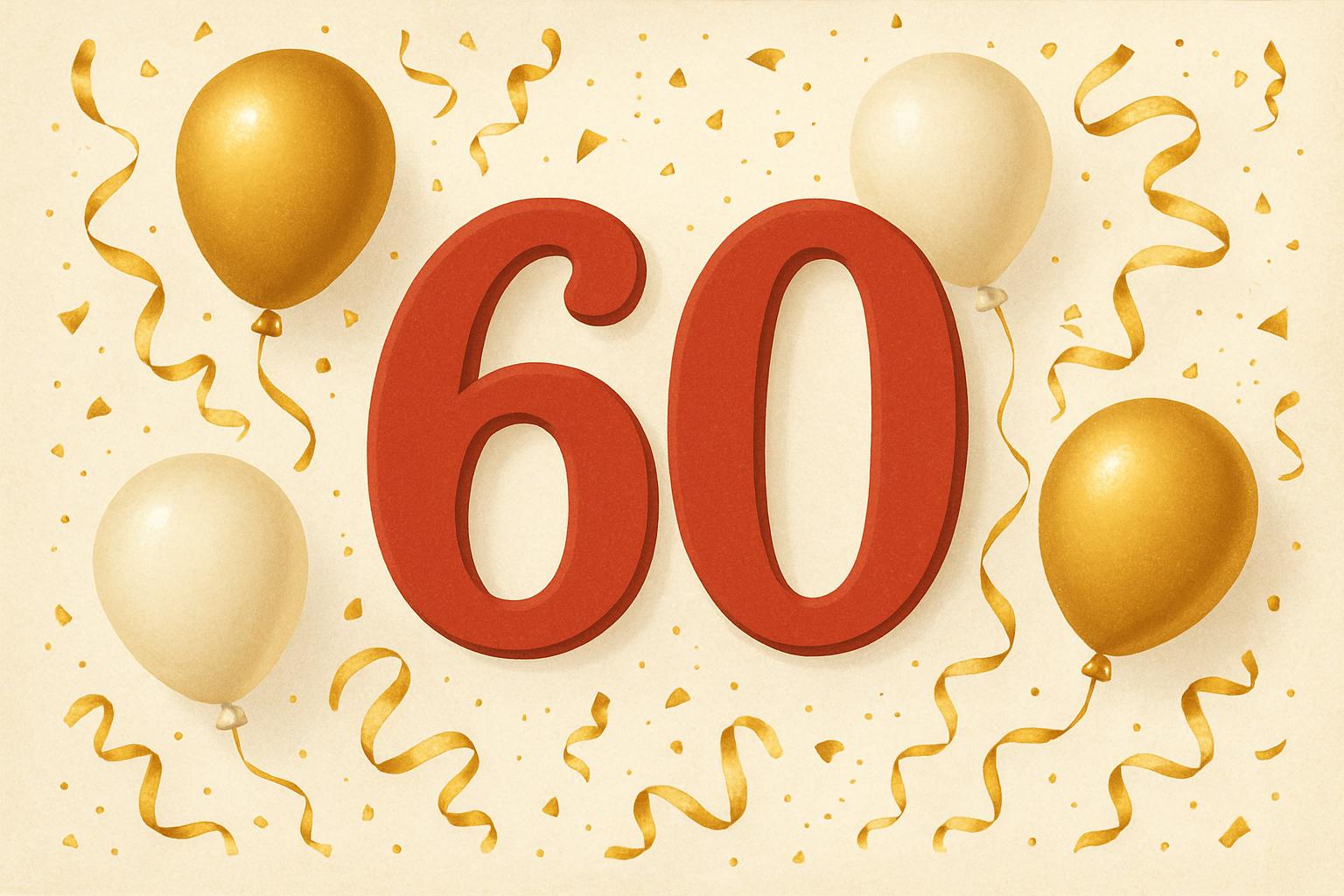 привітання з 60-річчям у віршах - листівка 19