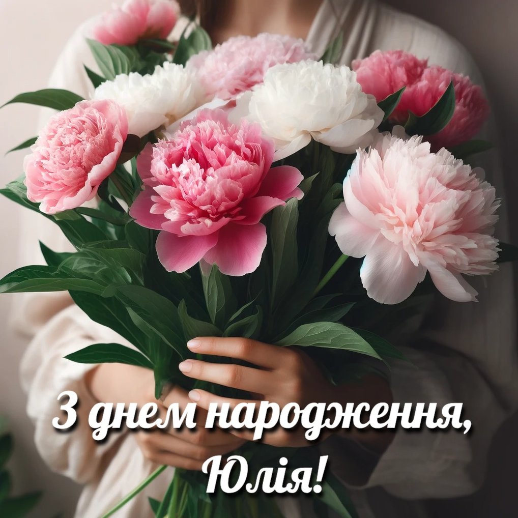 привітання з днем народження юлія - листівка 18