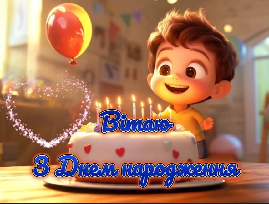 привітання з днем народження племіннику від тьоті - листівка 18