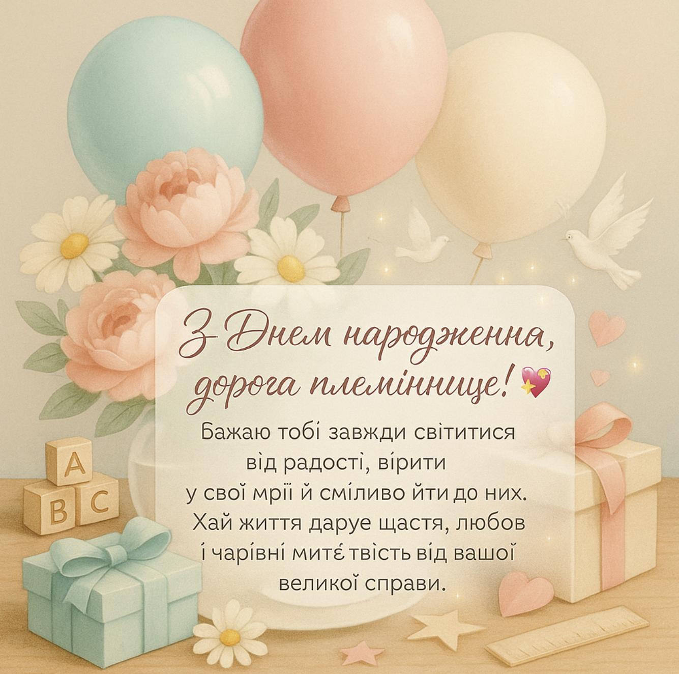 привітання з днем народження племіннику від тьоті - листівка 8