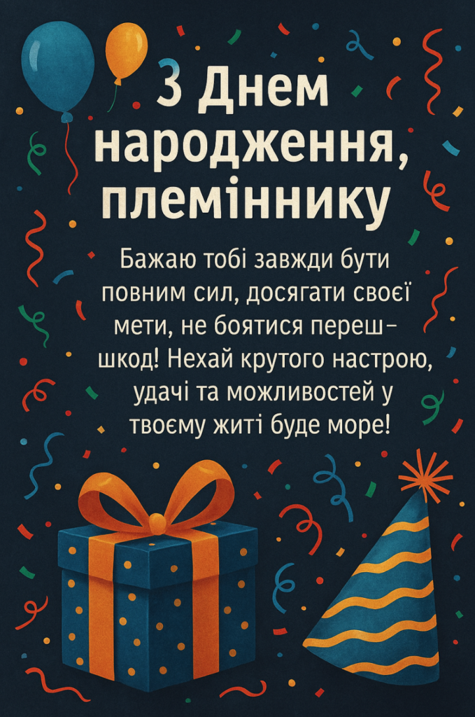 привітання з днем народження племінниці від тьоті - листівка 4