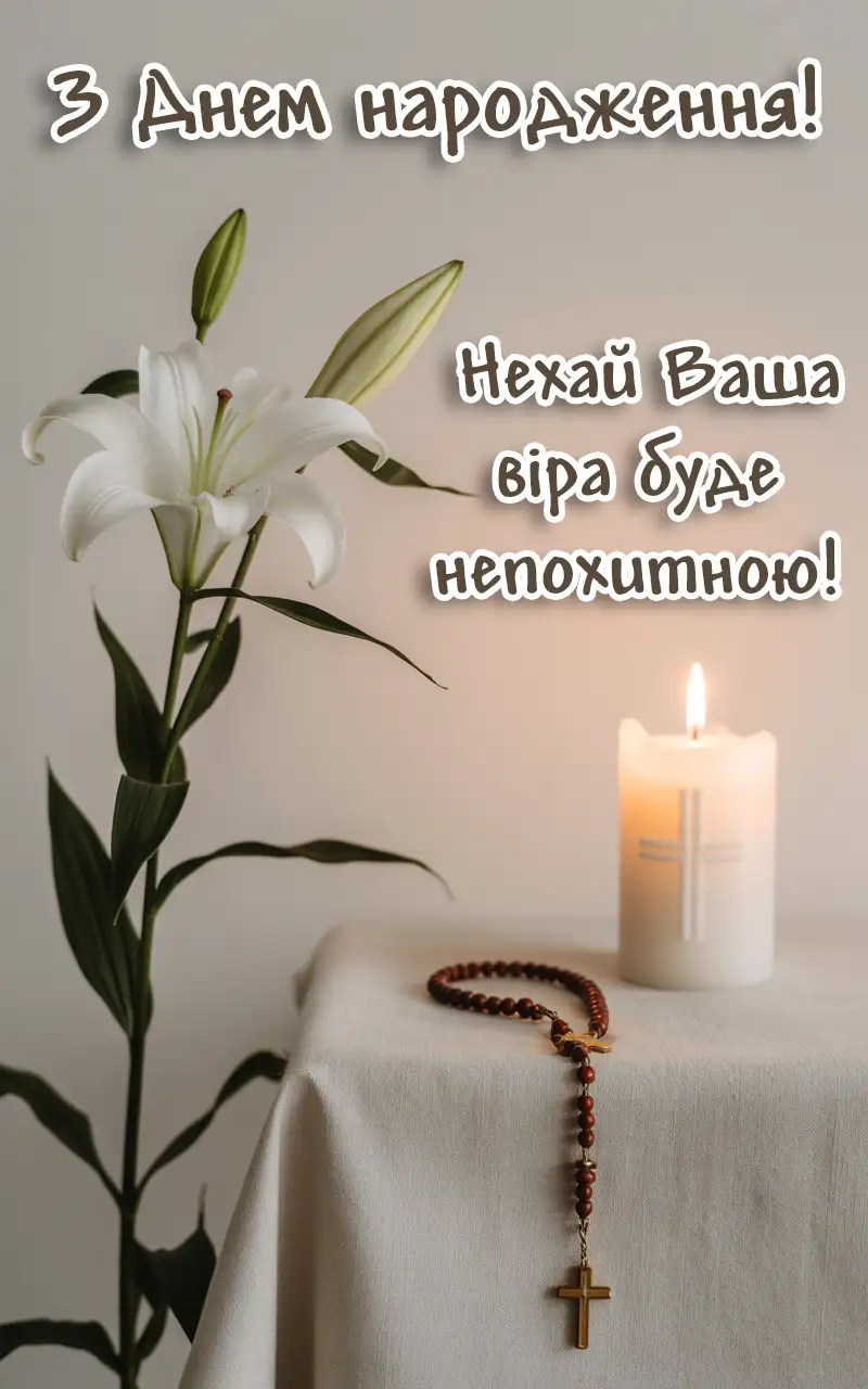 релігійні привітання для священика у віршах - листівка 23