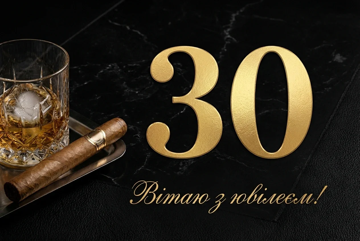 з днем народження 30 років - листівка 5