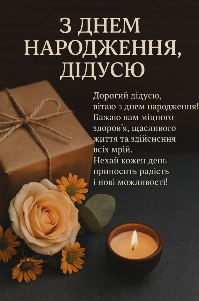 з днем народження дідусь - листівка 18