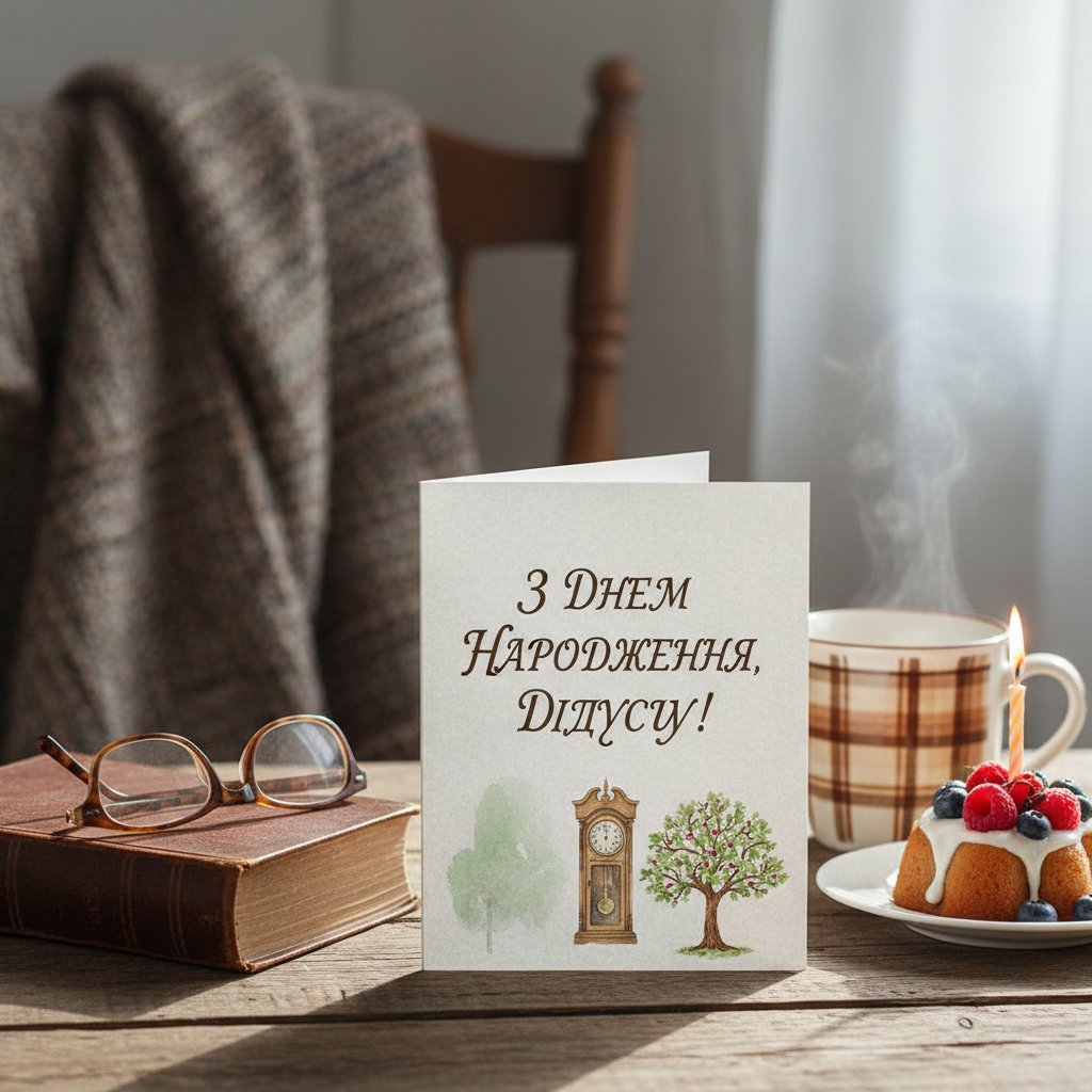з днем народження дідусь - листівка 23