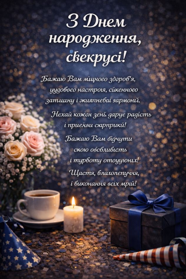 з днем народження свекрусі - листівка 29