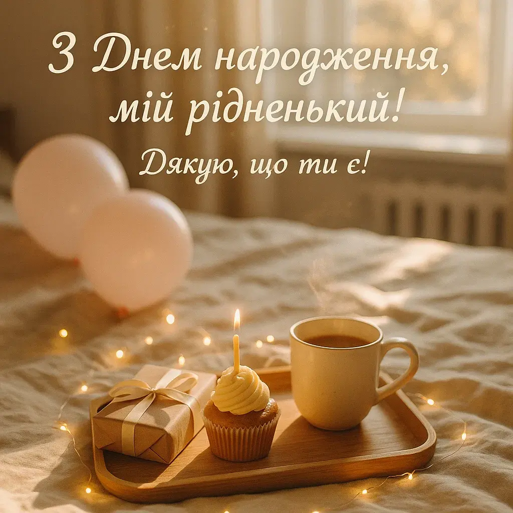 зворушливі привітання з днем народження брату - листівка 13