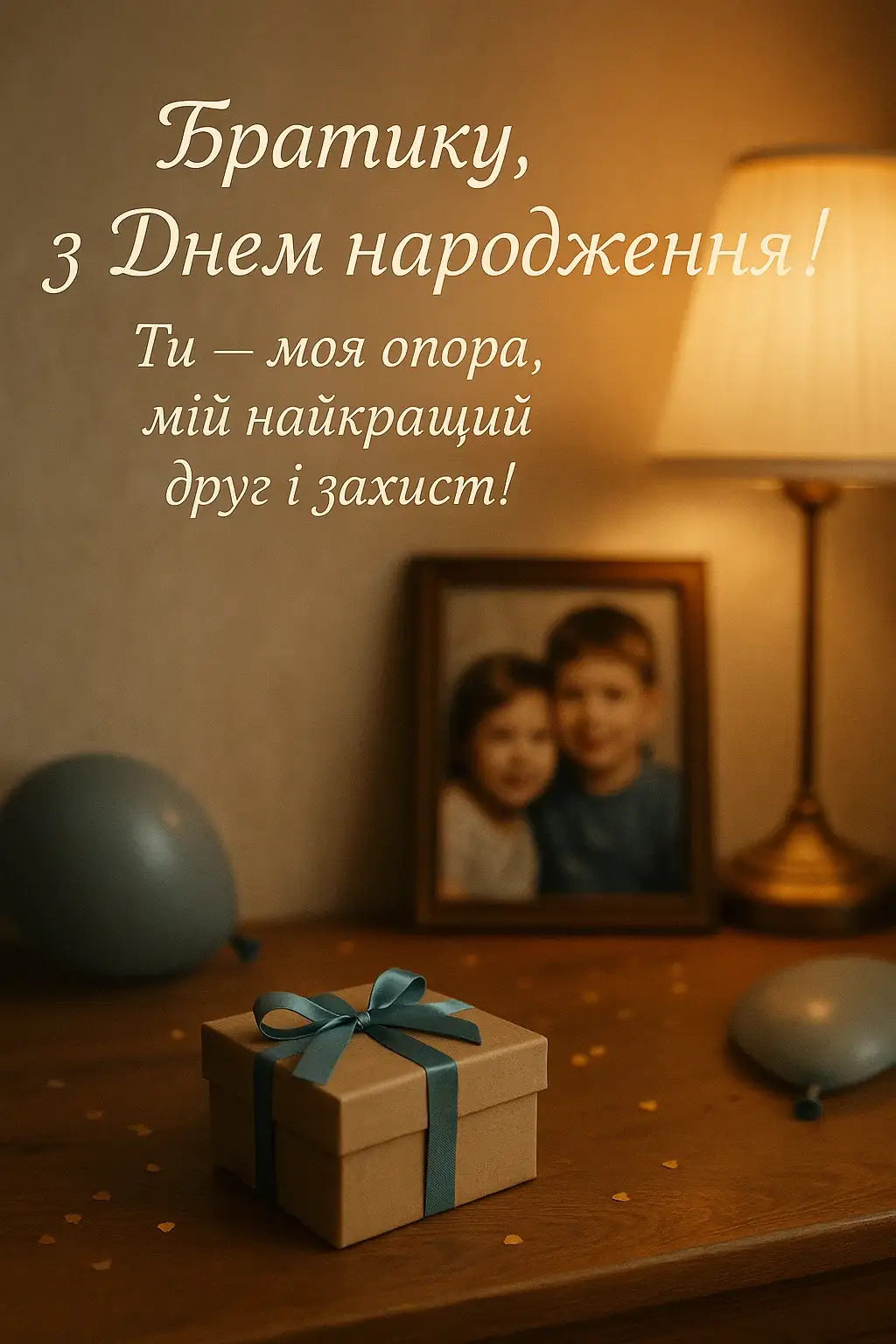 зворушливі привітання з днем народження брату - листівка 8