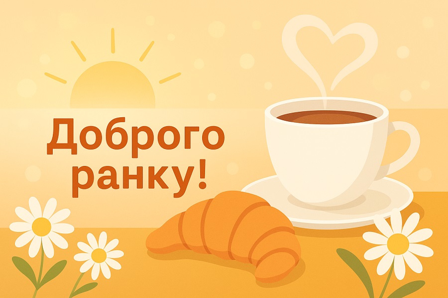 гарні привітання з добрим ранком - листівка 19