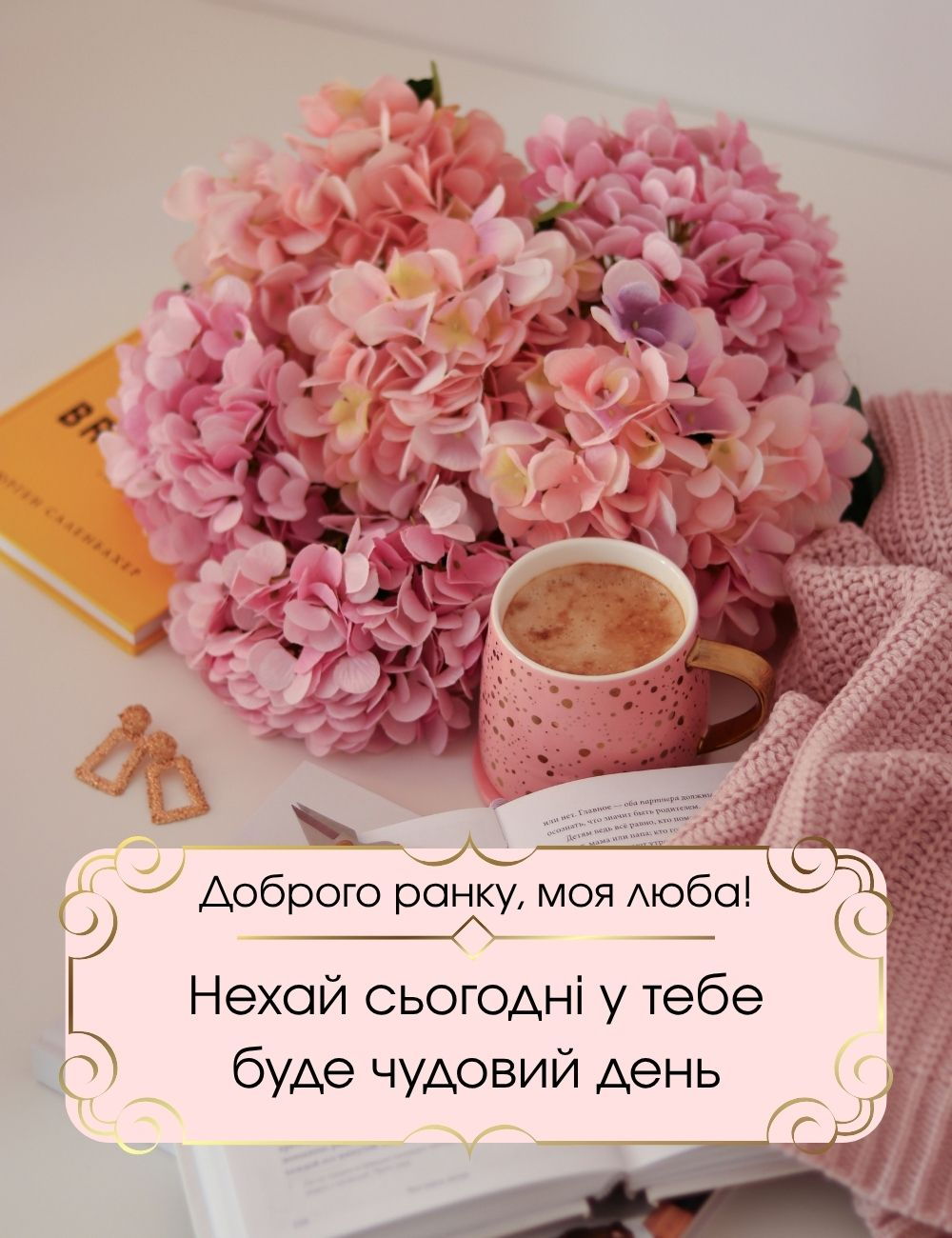 гарні привітання з добрим ранком - листівка 4