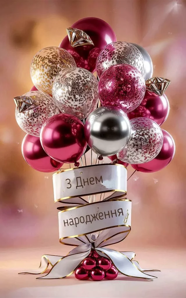 короткі привітання з днем народження жінці - листівка 17