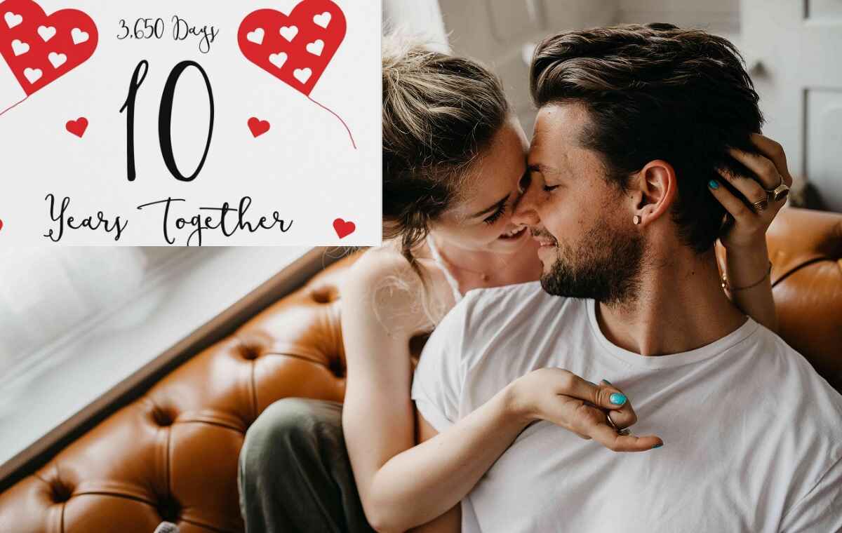 привітання 10 років весілля - листівка 17