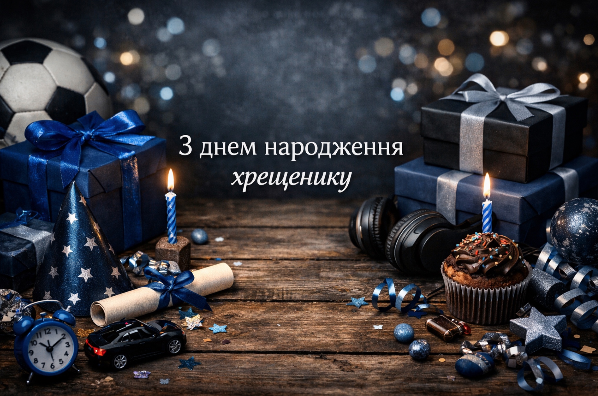 привітання хрещенику з днем народження - листівка 13