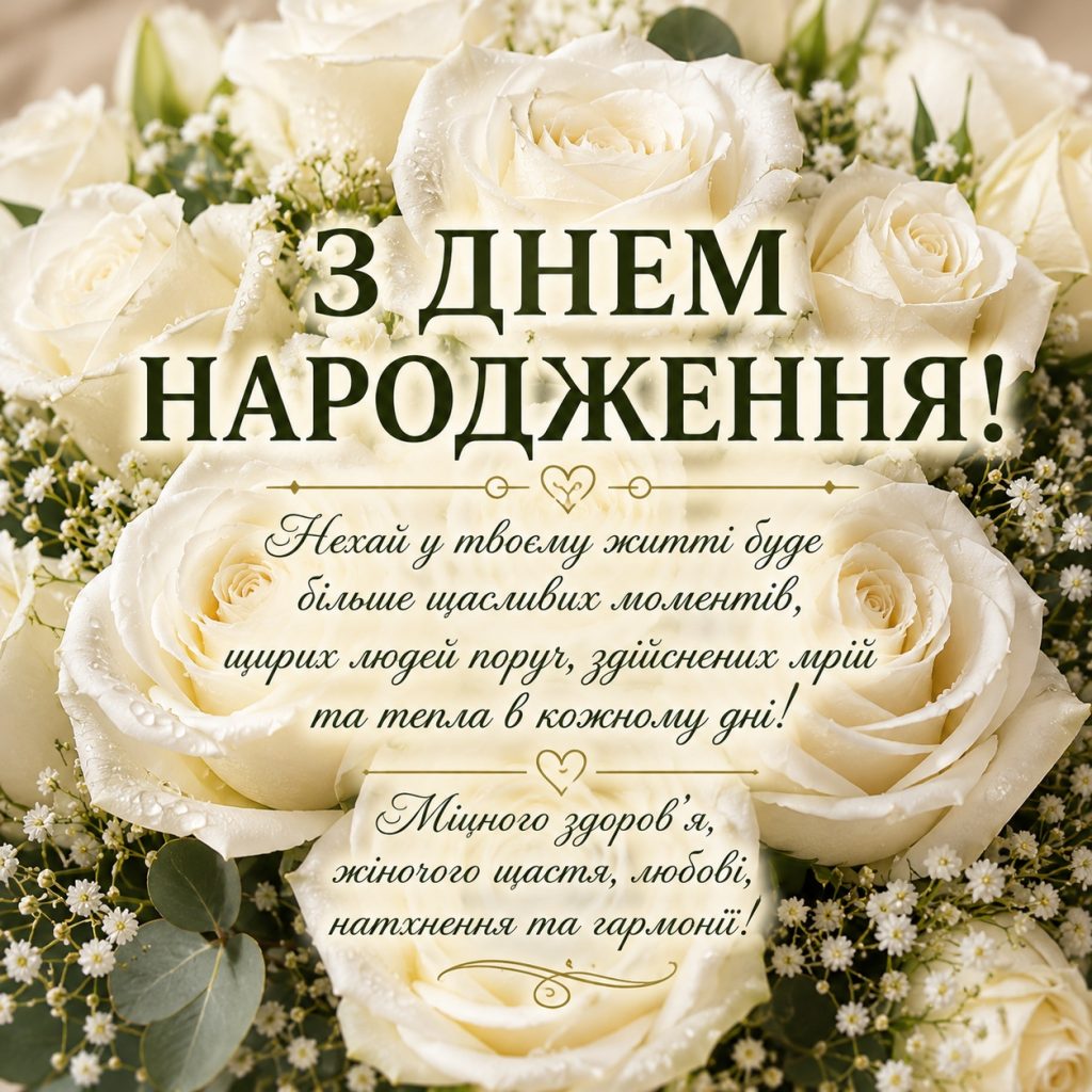 привітання з днем народження подругу своїми словами - листівка 13